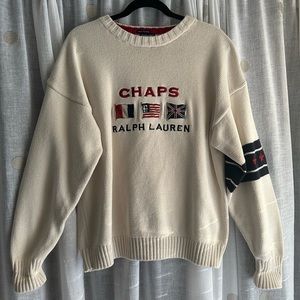 Vintage Ralph Lauren Chaps Flag Sweater